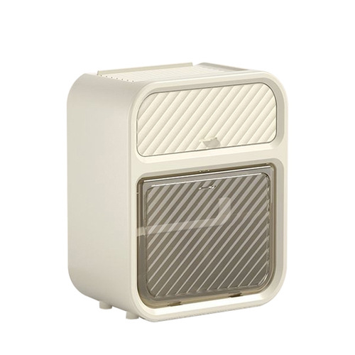 Bathroom tissue box wall-mounted paper roll punch-free paper box storage box home bathroom double-layer storage rack