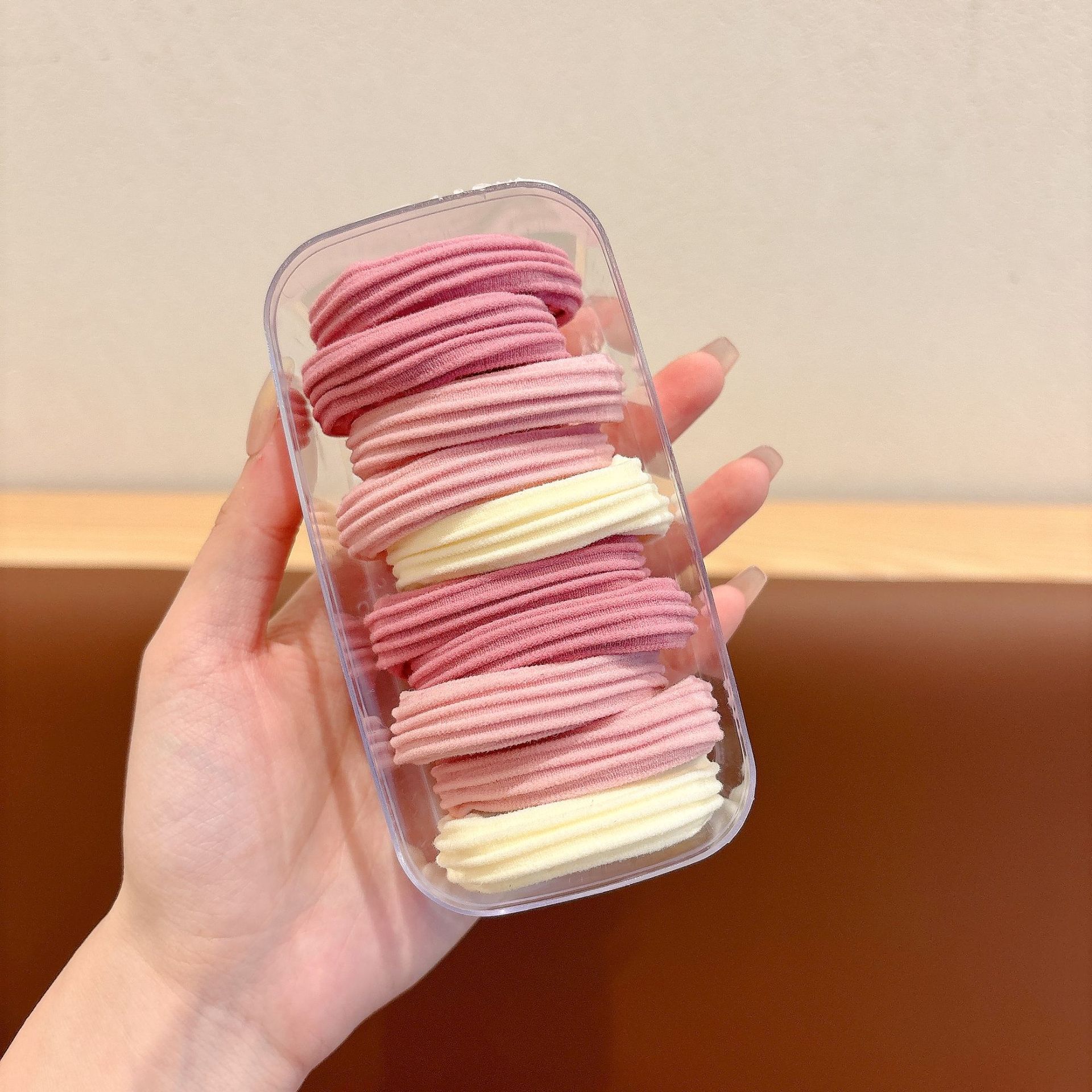 Cuerdas de cabello de dopamina para mujeres sin costuras, cuerdas de cabeza de alta elasticidad, anillo de cabello de correa simple y duradero, adorable tocado de niña