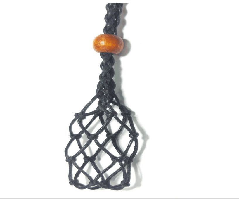 Woven black natural ore