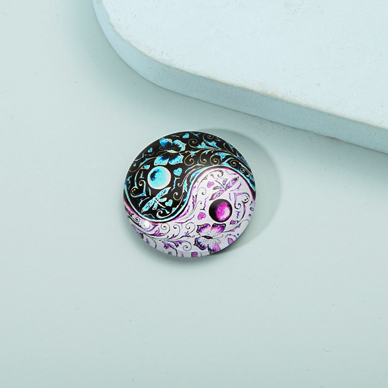 11g Weight Synthetic Resin Material Geometric Pattern Fashion Style Fashion Creative Mandala Crystal Glass Multi-style Refridgerator Magnets Wholesale 4