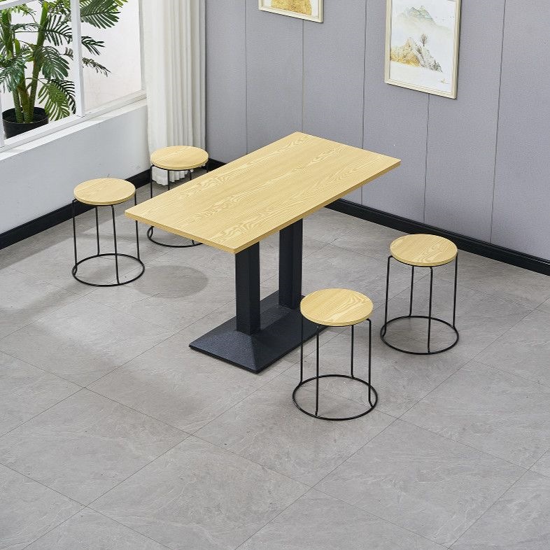 Mesa de comedor de restaurantes, snack shop, mesa y silla de comedor, mesa de comedor, mesa de té de leche, mesa redonda de roca