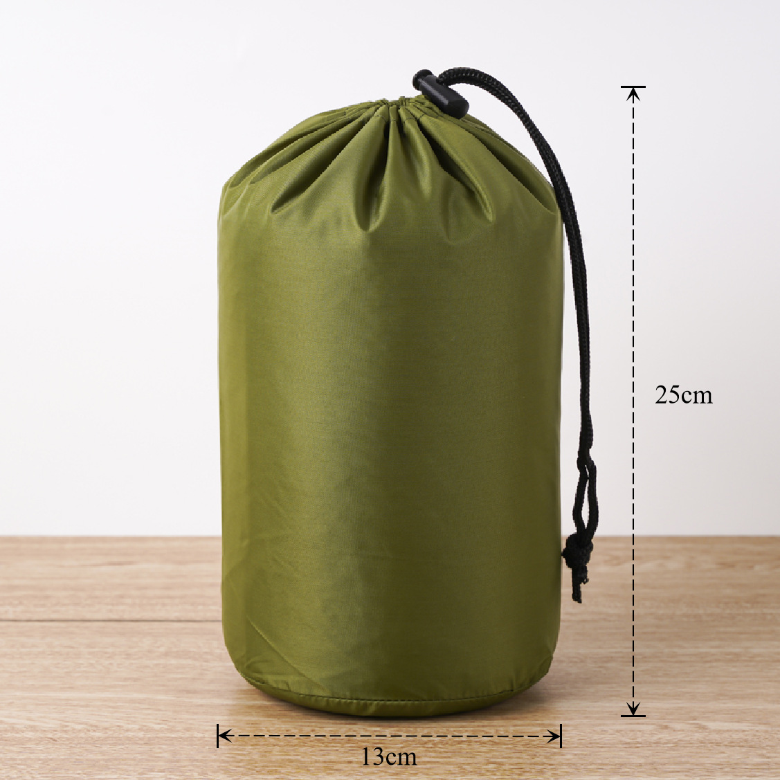 Bolsa de cuerda de nylon impermeable cilíndrica de plumón para ropa doméstica de poliéster bolsa de almacenamiento bolsa de embalaje bolsillo de paquete de contracción image 47