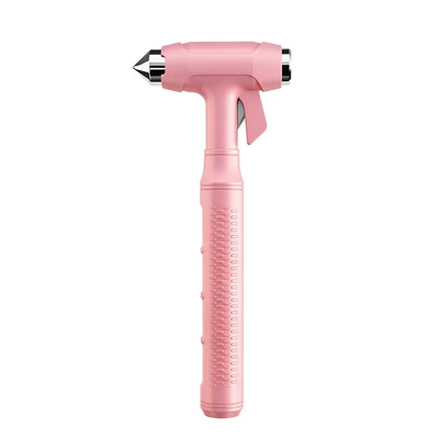 cross-border three-in-one car safety — Qəza çəkici - tungsten-steel-safety-hammer-pink-303
