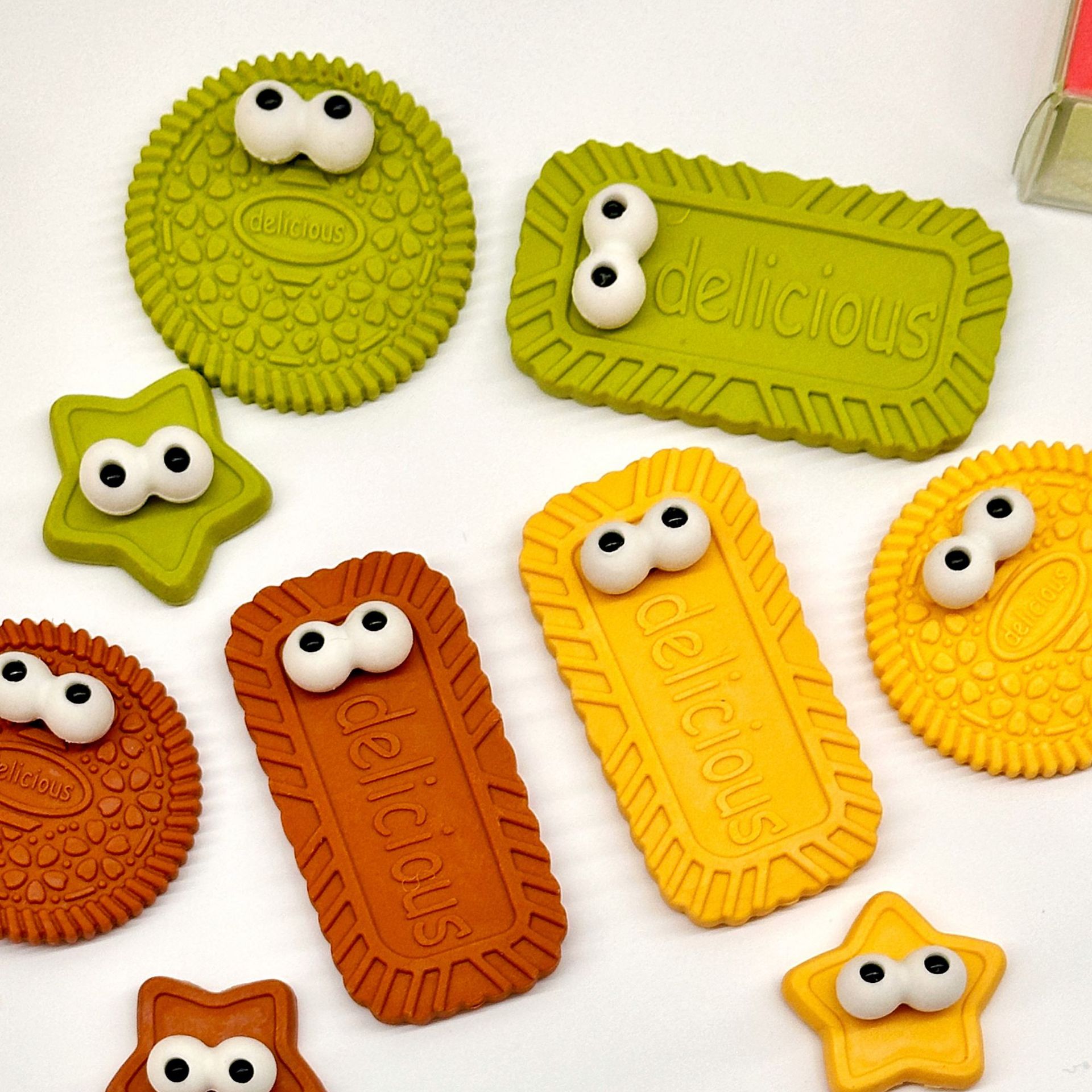 Qiaohao galletas simulación de comida papelería borracha borracha sin dejar marcas materiales de aprendizaje lindo estilo borracha estudiantil