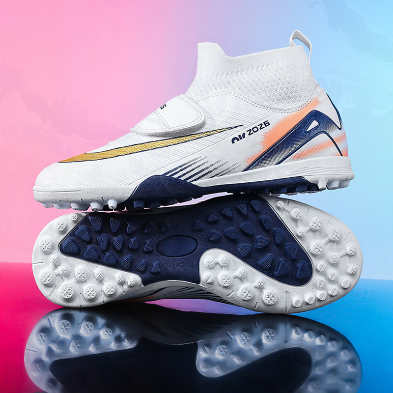 2026 new C Ronaldo high-top soccer shoes, adult AG studs, professional match shoes, student anti-slip training shoes