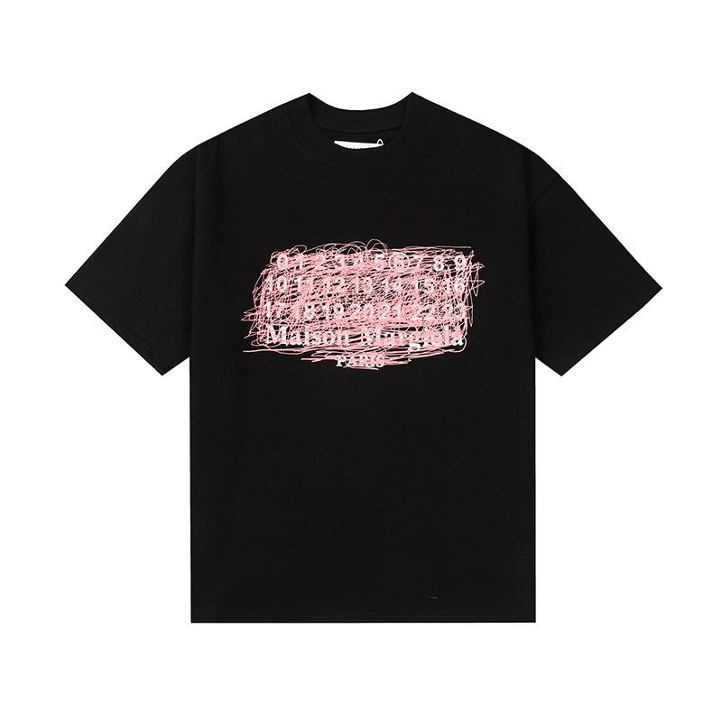 24SS 新デジタルパターンラウンドネックメンズとレディースのトレンディな半袖コットンカジュアル T シャツシリーズ|undefined