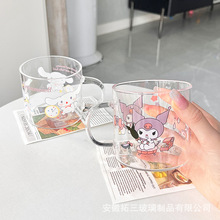 ins水杯吸管玻璃杯大容量杯子女生马克杯高颜值办公室牛奶咖啡杯