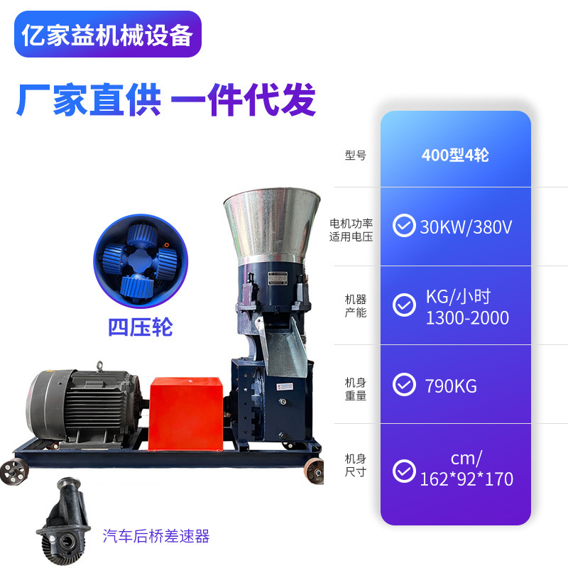 Pequeña máquina multifuncional para fabricar gránulos de alimento, máquina para fabricar granulares para el hogar, industria de cría de alimentos para pollos y patos, máquina para fabricar granulares