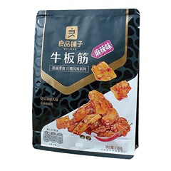 良品鋪子牛板筋麻辣味120g袋裝四川特產小吃牛肉乾休閒小零食熟食