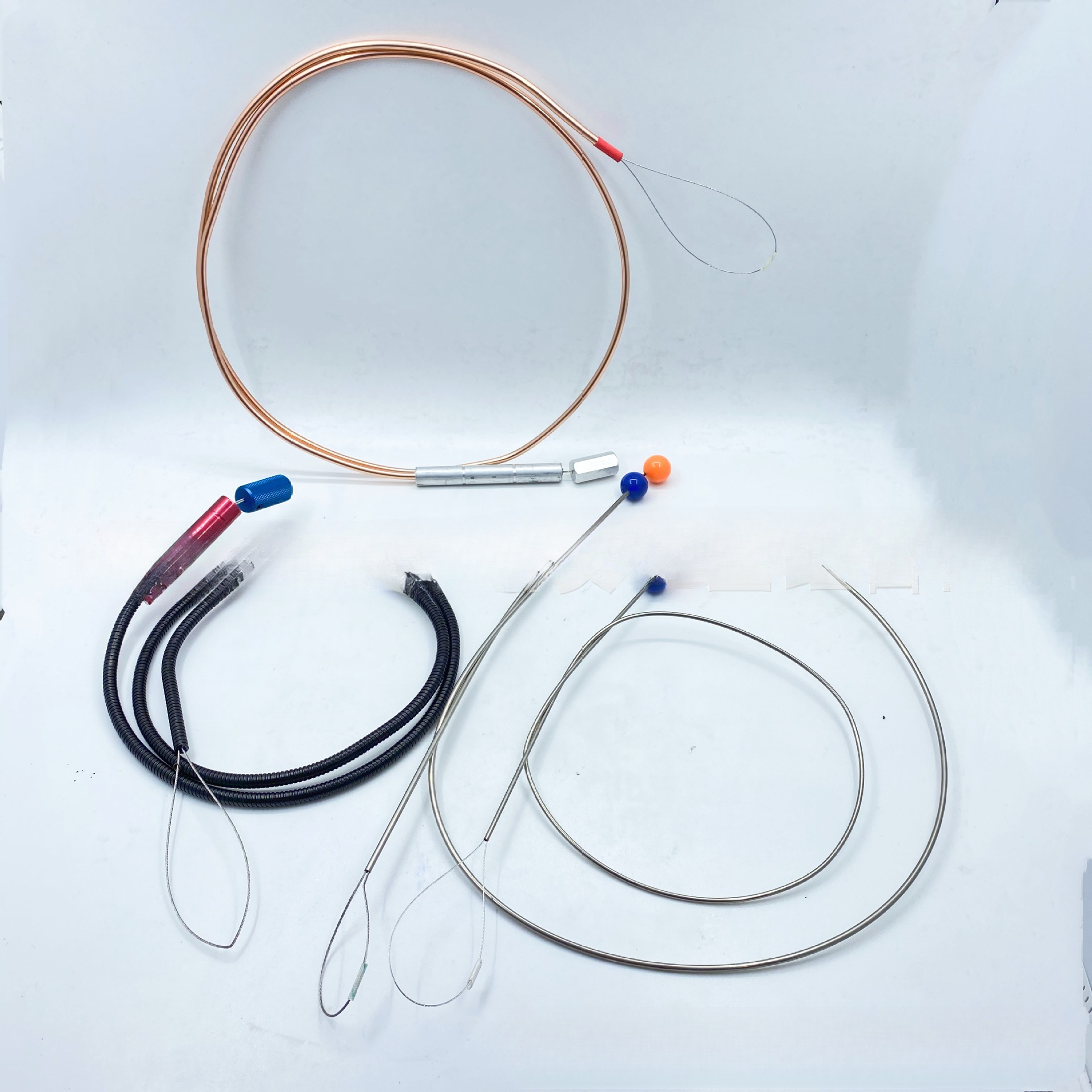 Car Door Repair Tool Copper Pull Wire Stainless Steel Wire Rope Lifting Snake-Shaped Pull Wire Bendable