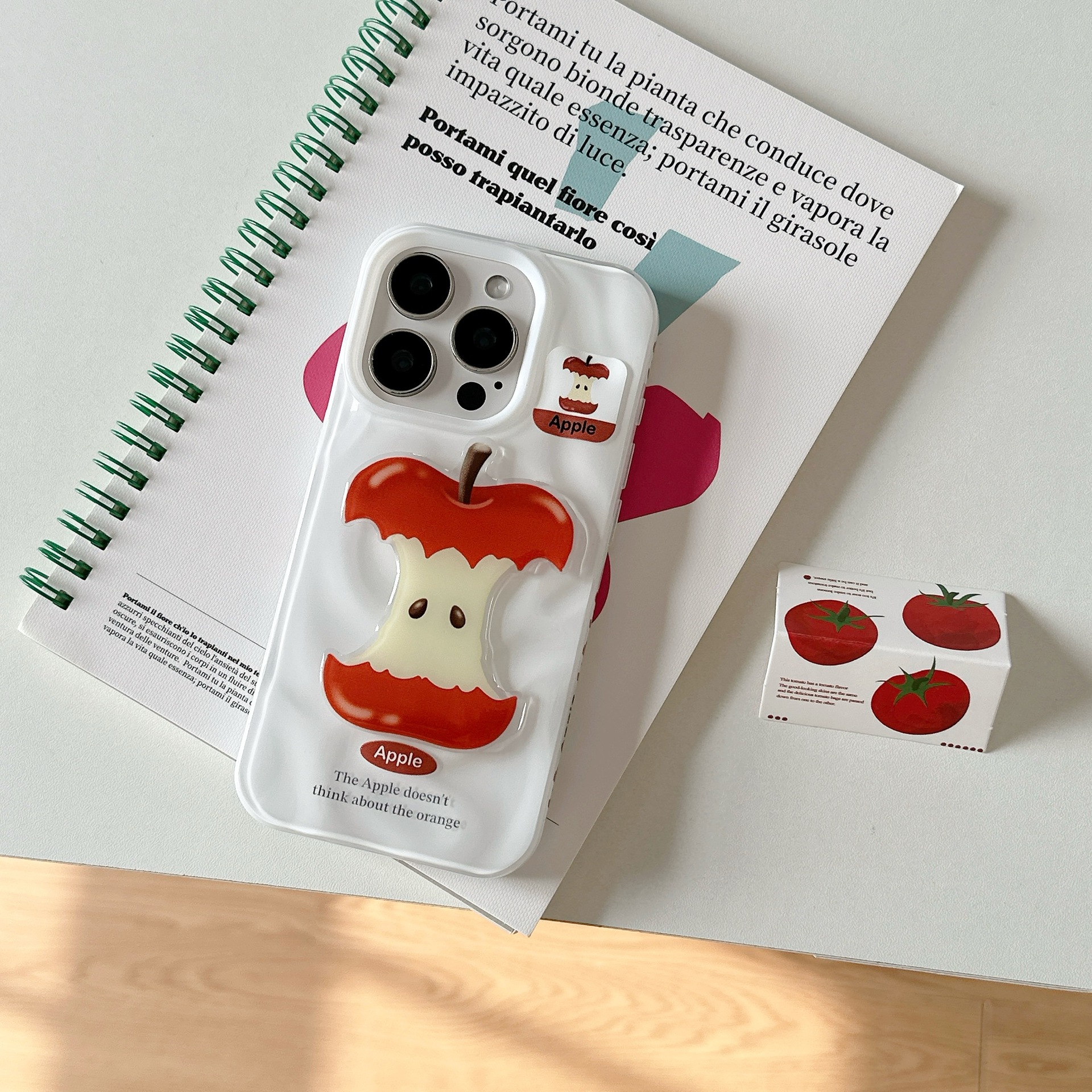 Linda fruta tridimensional de verano para Apple 16ProMax funda para teléfono 15/14 pareja 13 nuevo 15ProMax