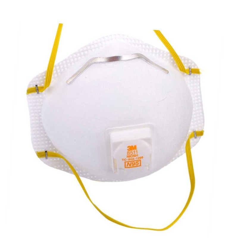 3m8511cn máscara protectora N95 anti-niebla anti-polvo partículas no aceitosas máscara de protección montada en la cabeza