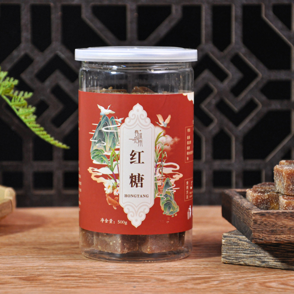 Yunnan Handmade Brown Sugar Blocks Traditional Cane Sugar 500g Jar key features