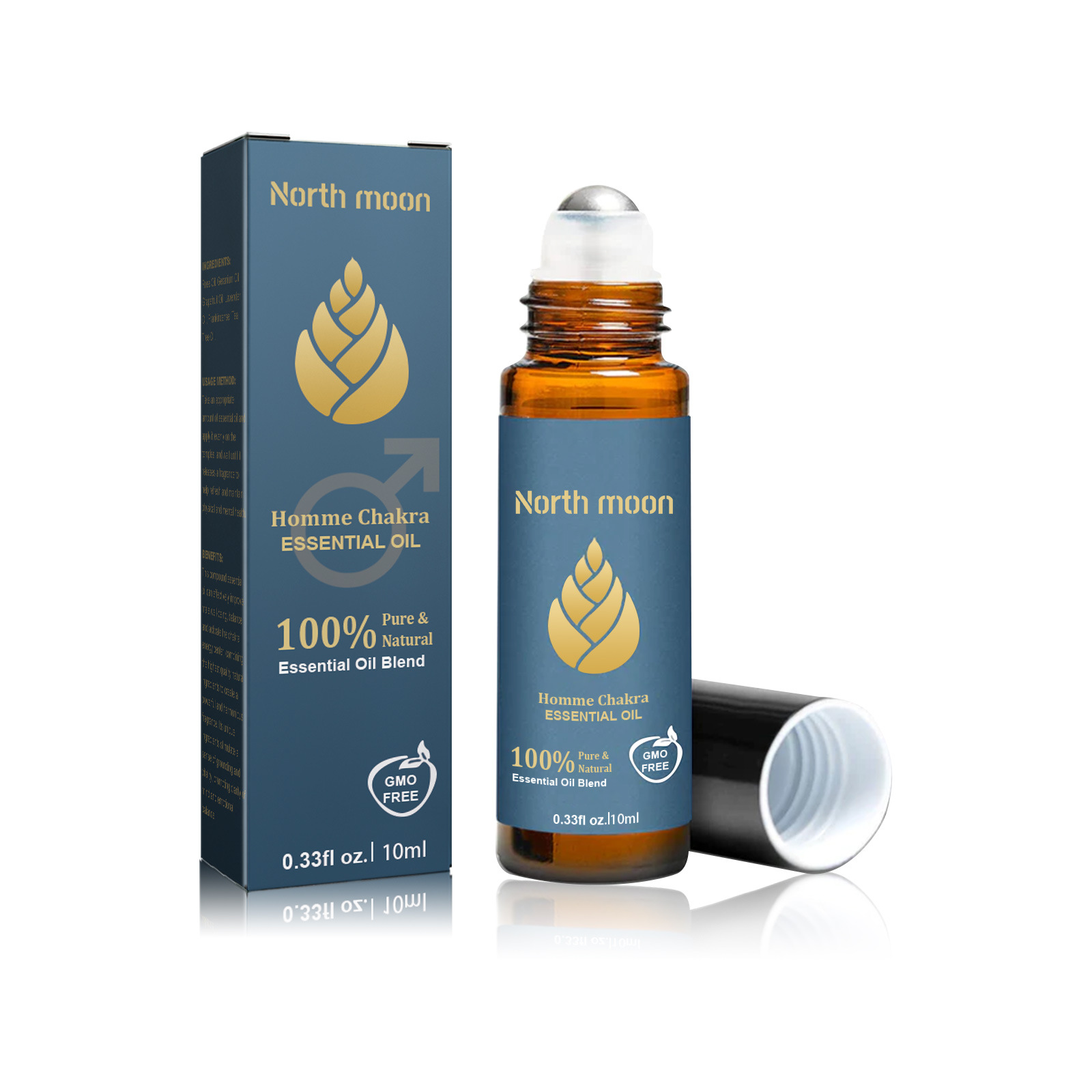 North Moon Herren-Körperpflege, ätherisches Tempelmassageöl_voghion.com