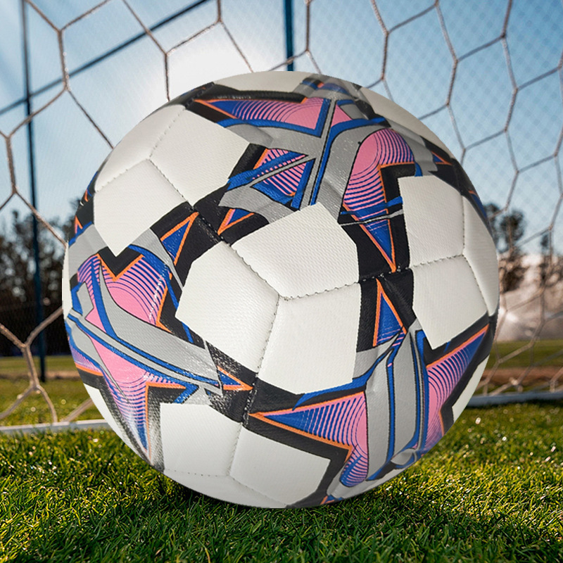 Thickened wear-resistant PU machine-sewn football in stock primary and secondary school students youth training professional competition No. 5 football wholesale