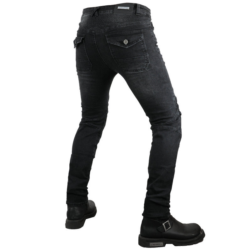 VOLERO motocicleta jeans hombres y mujeres cuatro estaciones al aire libre motocicleta elástica resistente a la caída pantalones de montar actualizar el equipo de protección