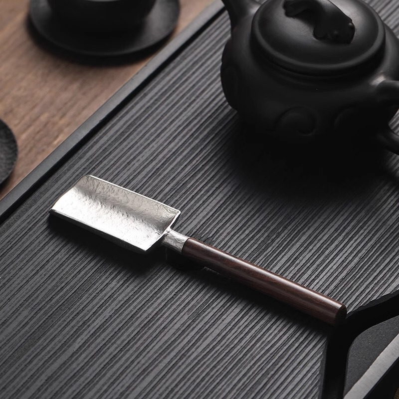 Japanese-Style Tin Tea Scoop Tea Spoon Household Long-Handle Tea Spoon Tea Set Six Gentlemen Tea Art Accessories