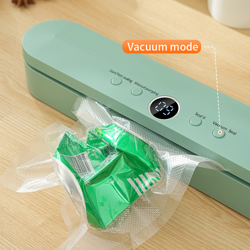 Transfronterizo vacío máquina de sellado de alimentos frescos carga pequeña máquina de envasado doméstico máquina de sellado automático de vacío de cristal líquido image 3