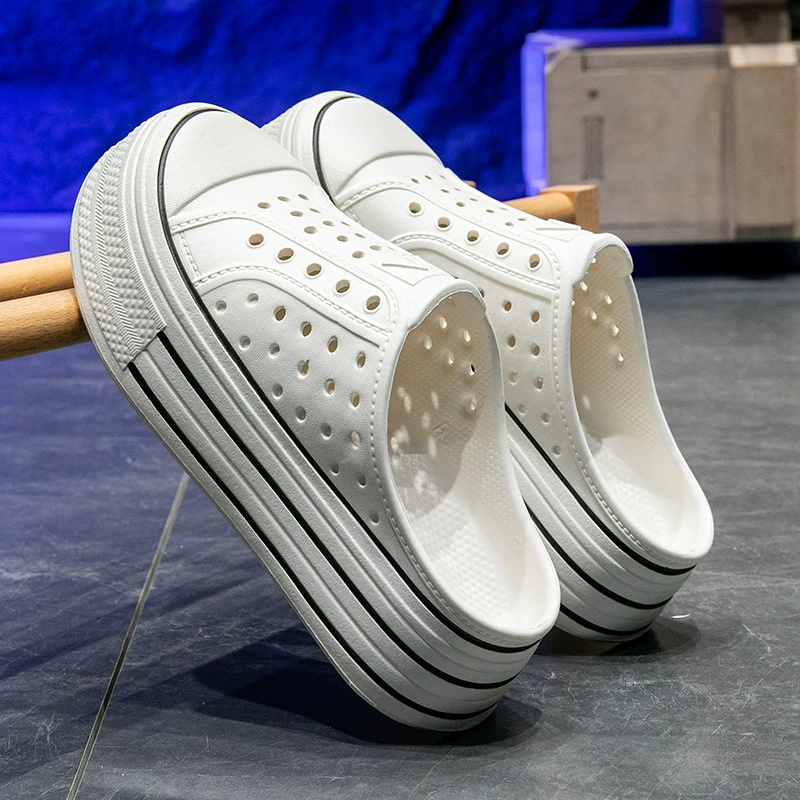 Летние сандалии на платформе с открытым носком, на толстой подошве, на высоком каблуке, легкие, повседневные, универсальные, удобные в носке, платформенные туфли.