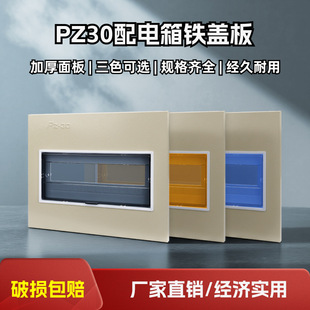 Pz30 Iron Cover Plate Distribution Box Cover Switch Box Panel Strong Current Box Cover Household Electric Meter Box Empty Box Cover