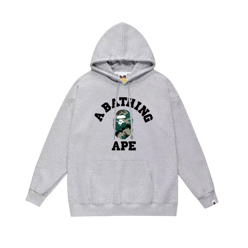BAPE猿の頭の潮のブランドの片面のプリントは帽子の衛衣の秋冬の新型のヒップホップの潮流の男女の同項の純綿になります。|undefined