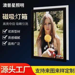 Customized Led Ultra-Thin Magnetic Light Box, Elevator Light Box, Wall-Mounted Billboard Light Box, Restaurant a La Carte Light Box