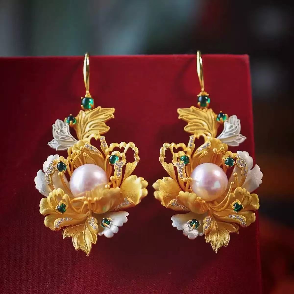 Fashionable universal sophisticated earrings pearl