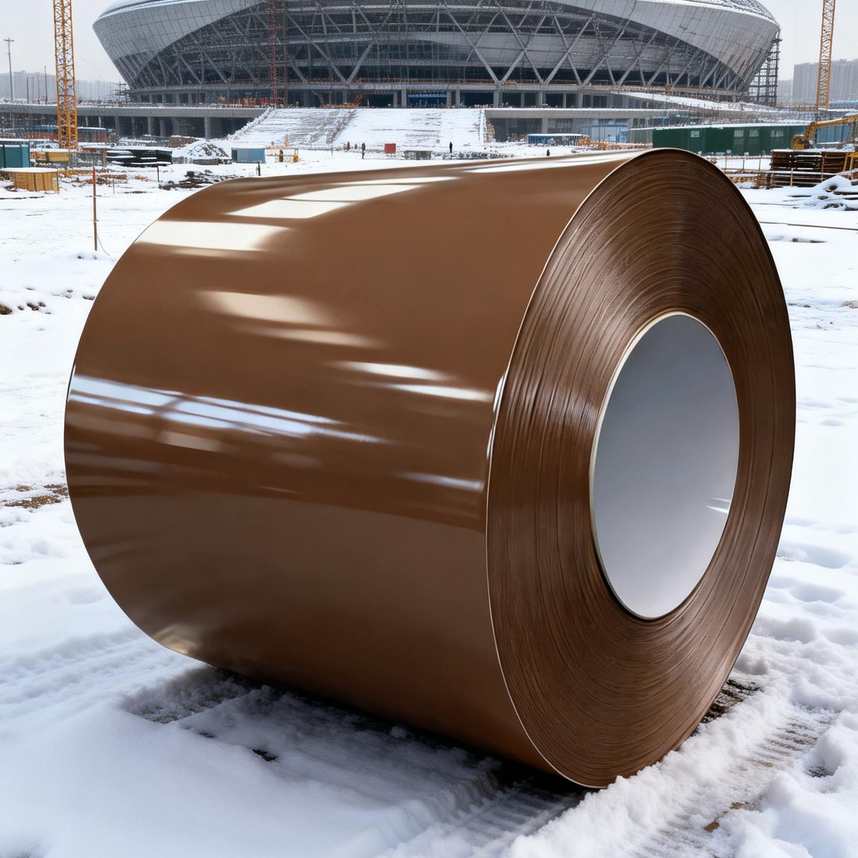 供应TDC51D+Z PE聚酯HDP高耐候SMP硅改PVDF氟碳彩涂宝钢茶色