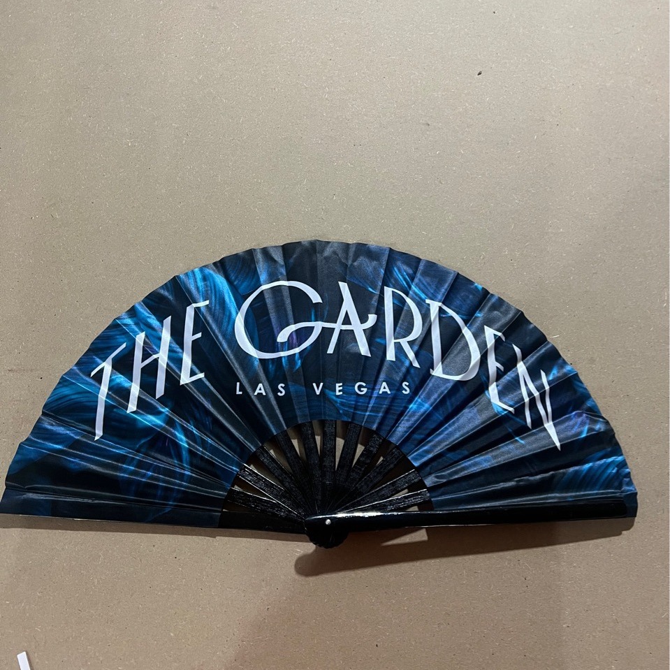 1尺荧光印刷功夫扇UV印刷布扇手摇大响扇