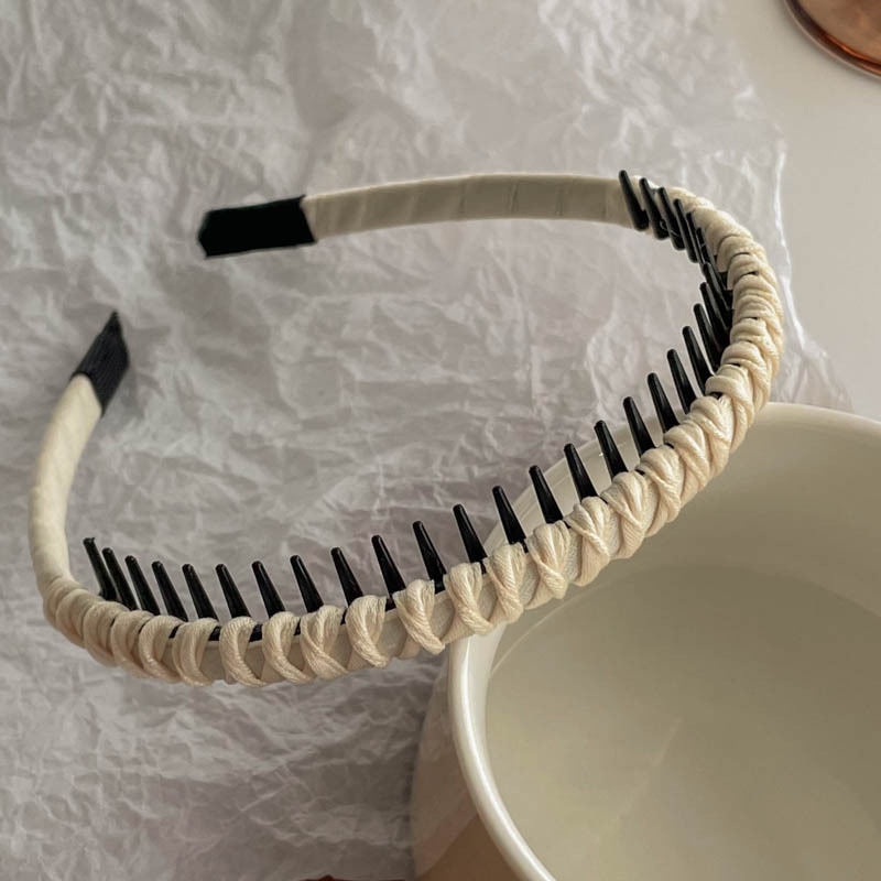 Diadema superior de cráneo alto Diadema de fragancia pequeña negra de alta calidad Diadema de estilo perla coreana arco simple cueva para el cabello accesorios para el cabello femenino