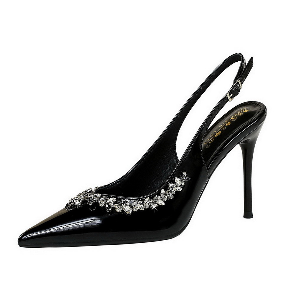 Elegante High Heels Mit Strass Für Damen Stiletto Pumps_voghion.com