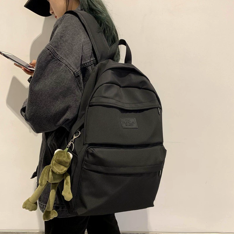 Capacious backpack, brand shoulder bag, Korean style, for teenagers, for students