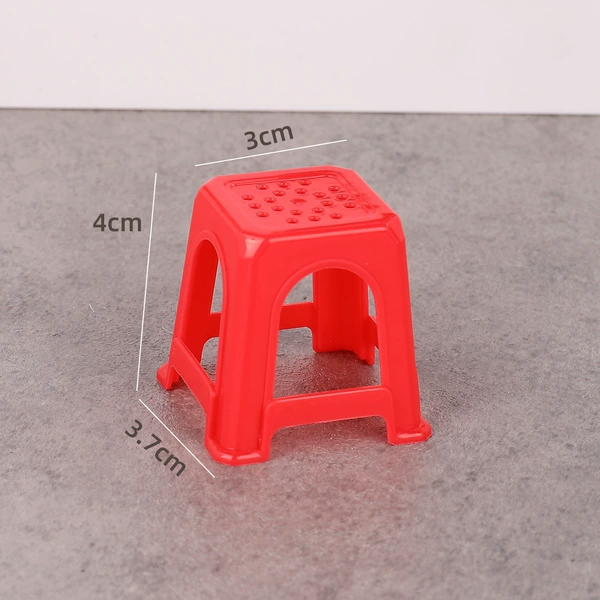 Red stool chair