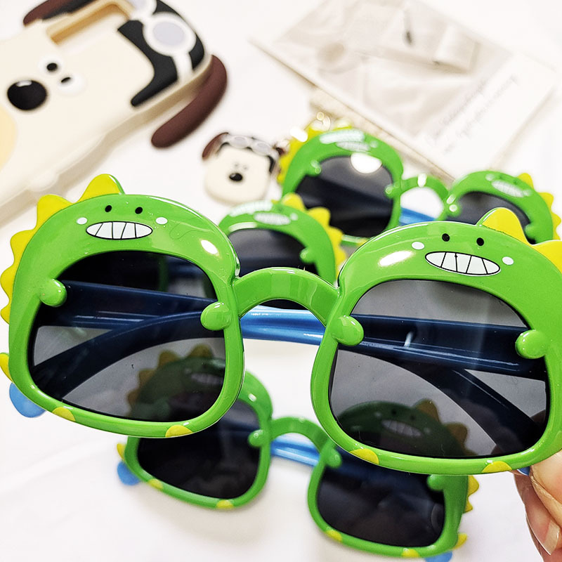 Cute Dinosaur Ac Oval Frame Full Frame Kids Sunglasses display picture 4