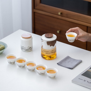 Travel Tea Set suit Portable Express Cup Gift to Customers High-end Business Annual Meeting Accompanying Gift LOGO