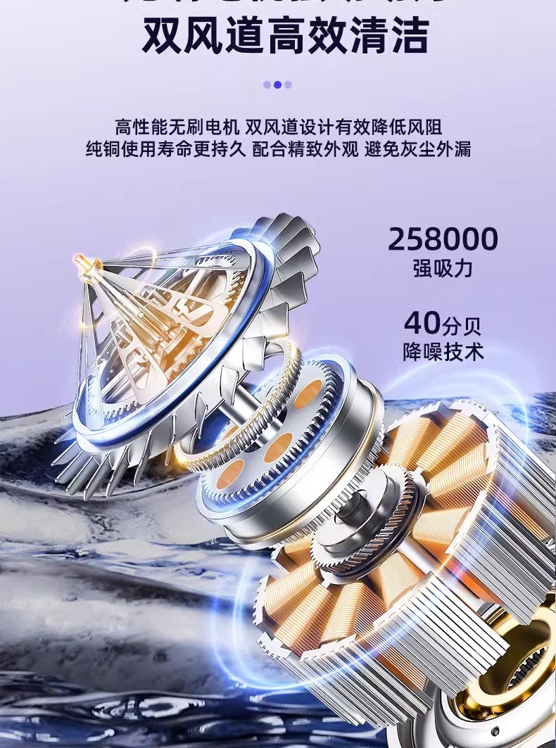 Car Vacuum Cleaner Car Wireless Charging Car Home Super High Power Suction Small Handheld Portable Mini