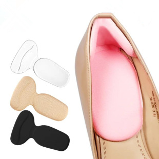 Two-in-one heel stickers high heel shoes thickened anti-wear anti-fall non-heel heel heel half size pad female soft anti-pain wholesale