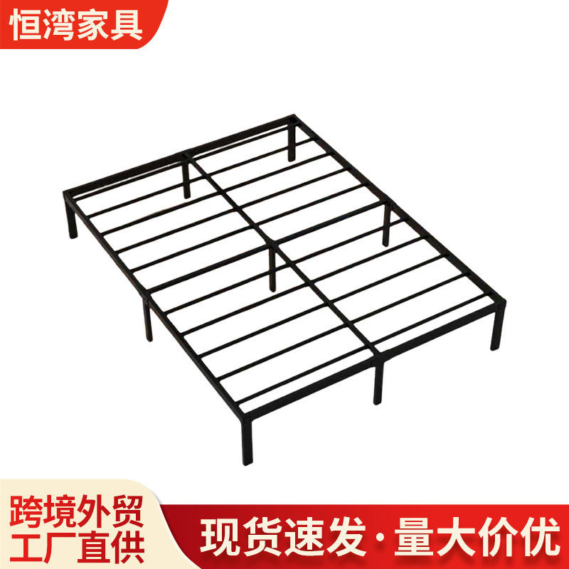 Cross-Border Iron Frame Detachable Wrought Iron Bed for Home Rental, Master Bedroom, Hotel, Double Bed, Tatami, Slatted Frame, Floating Bed