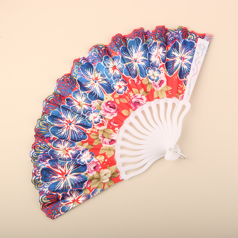 Abanico Plegable de Encaje de Plástico, Estampado, para Danza image 118