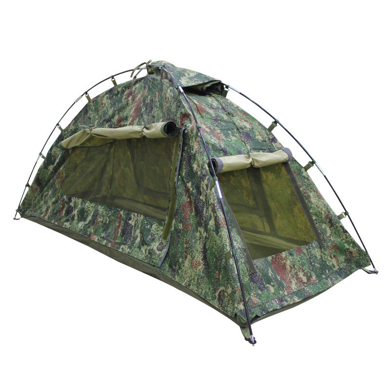 Single Soldier Raincoat Tent Camouflage Tent Explosion-Proof Rain Digital Camouflage Camping Camping Tent Waterproof and Wear-Resistant