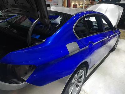 Auto Color Change Film Changing Film Wholesale, High Saturation - super-bright-metallic-sapphire-blue-152-17m-pet-bottom