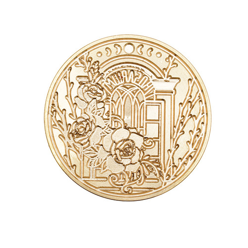 European retro fire paint seal original rose series student handbook DIY decorative seal envelope mouth fire wax seal