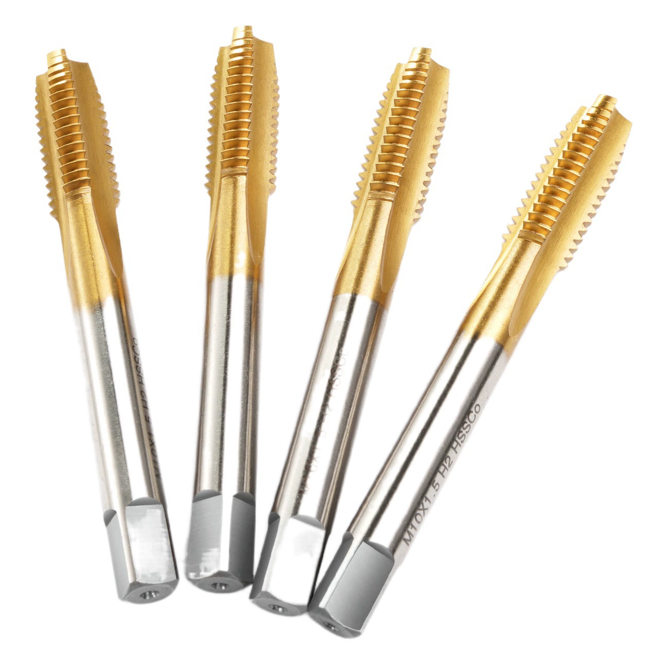 ATO кобальтовый машинный метчик с титановым покрытием, спиральный метчик M35, метчик с прямой канавкой из нержавеющей стали, оптовая продажа