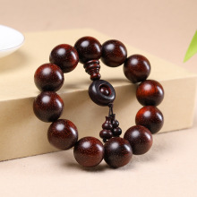 老料犀牛角小叶紫檀木手串爆满金星血檀念珠108颗手链文玩厂家佛