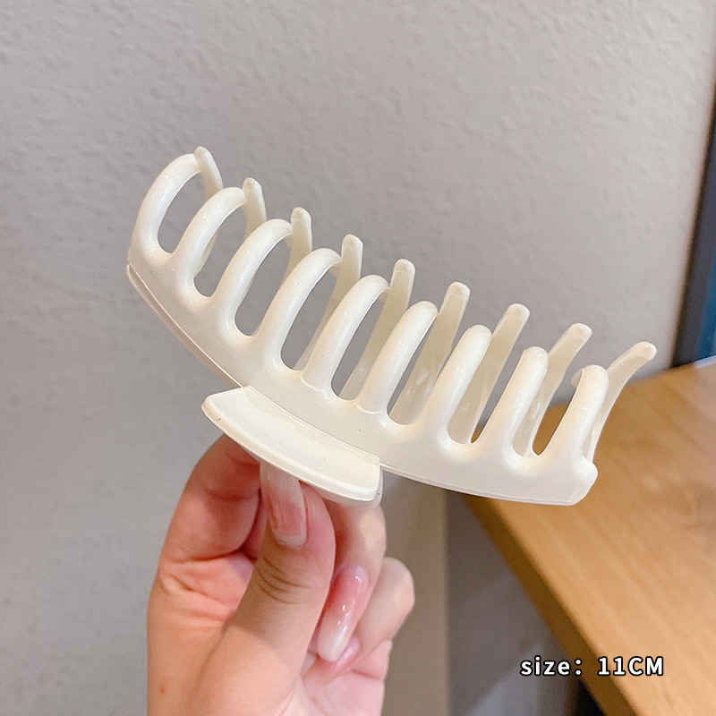 Otoño y invierno clip para el cabello de la cabeza de las mujeres más agarrar clip2025 nuevo estilo de alto nivel de gran tamaño clip de tiburón clip para el cabello