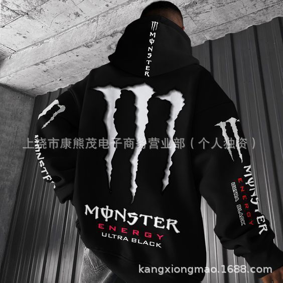2025秋季新款魔爪男士连帽卫衣时尚休闲3D数码印花欧美外贸跨境|undefined