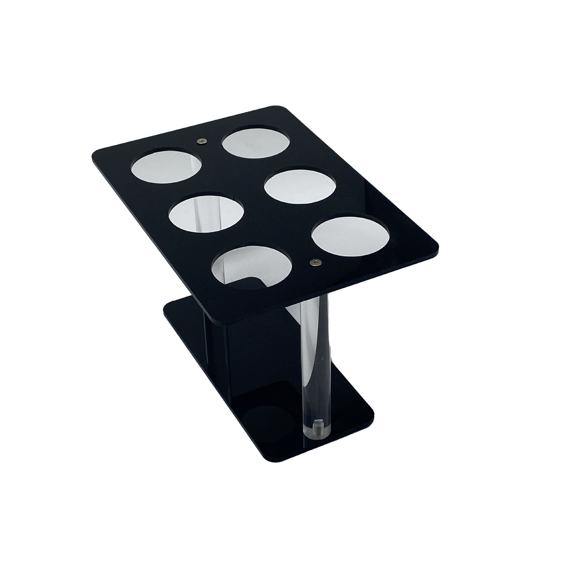 Acrylic ice cream cone bracket, 6 holes, transparent Wahff cake cone bracket, sushi hand roll bracket