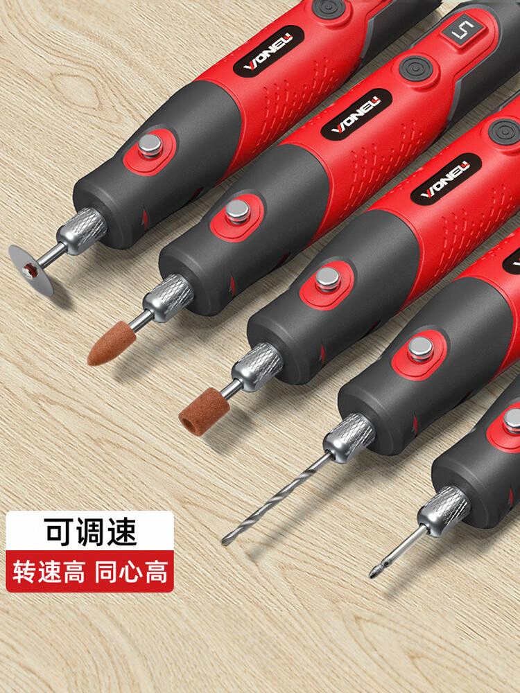 电磨机小型手持打磨机玉石木雕抛光电动切割雕刻工具迷你电钻