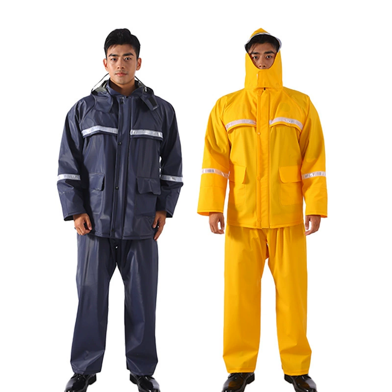 Knitted raincoat, split retroreflective trousers, wholesale