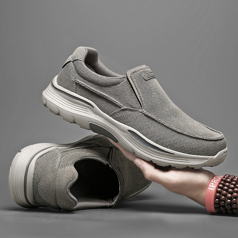 Nuevos zapatos de lona casuales para hombres transfronterizos zapatos casuales para hombres de tacón plano de primavera zapatos de lona de talla grande para hombres image 4